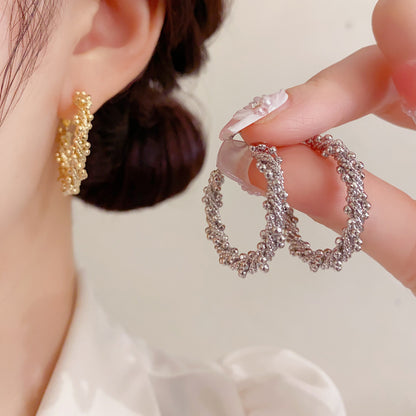 金屬不規則誇張耳環－商品主圖｜https://igowo.tw/