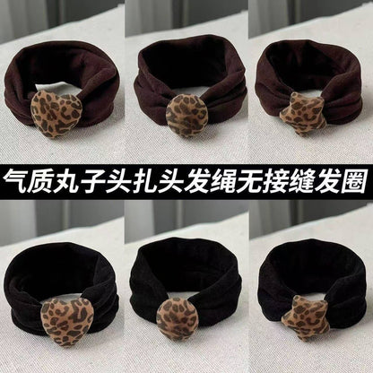 彈力繩豹紋髮圈－商品主圖｜https://igowo.tw/
