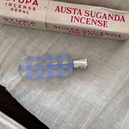 甜點格紋髮夾