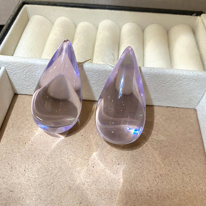 樹脂愛心暈染耳釘