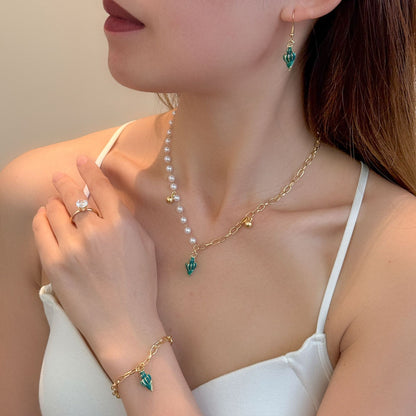 彩色項鍊耳環組－細節特寫2｜https://igowo.tw/