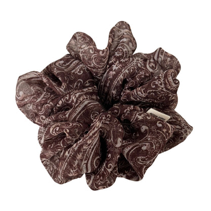 大腸圈復古髮圈－復古色腸圈-咖色款細節｜https://igowo.tw/