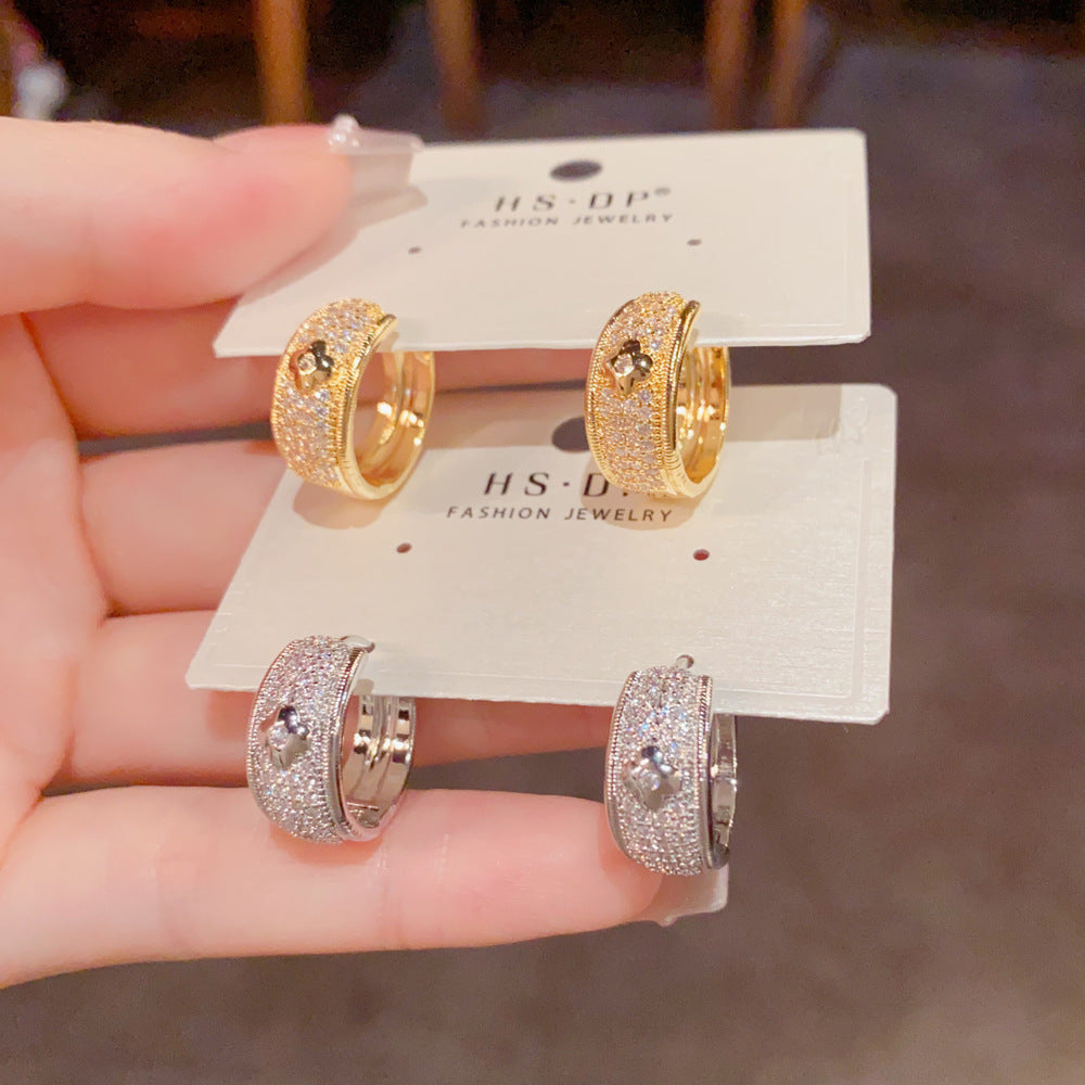 鋯石金屬耳扣－商品主圖｜https://igowo.tw/