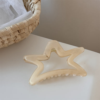 星星簡約鯊魚夾