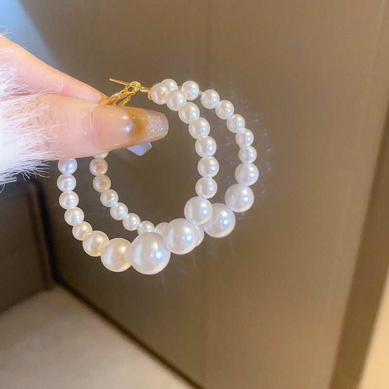 珍珠花朵流蘇耳環－細節特寫32｜https://igowo.tw/