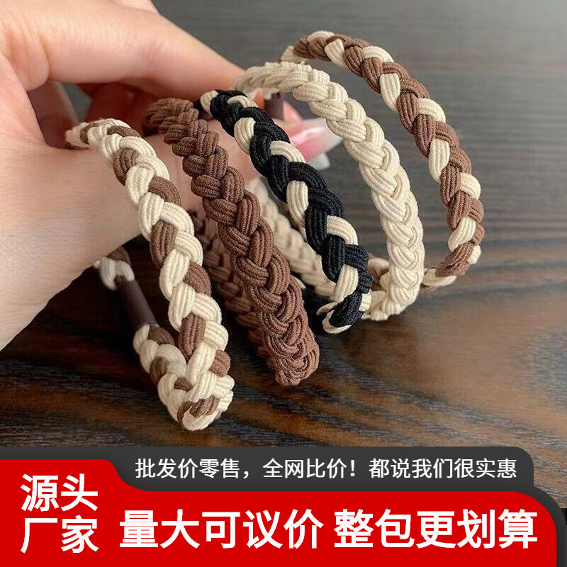 棕色簡約髮圈－商品主圖｜https://igowo.tw/