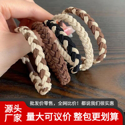 棕色簡約髮圈－商品主圖｜https://igowo.tw/