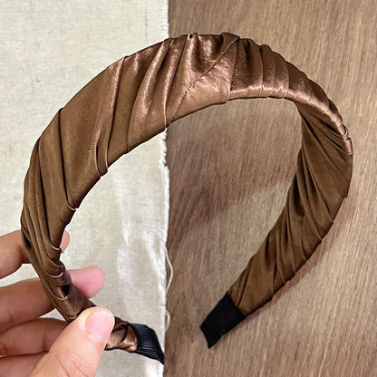 寬版簡約髮箍－米白款細節｜https://igowo.tw/