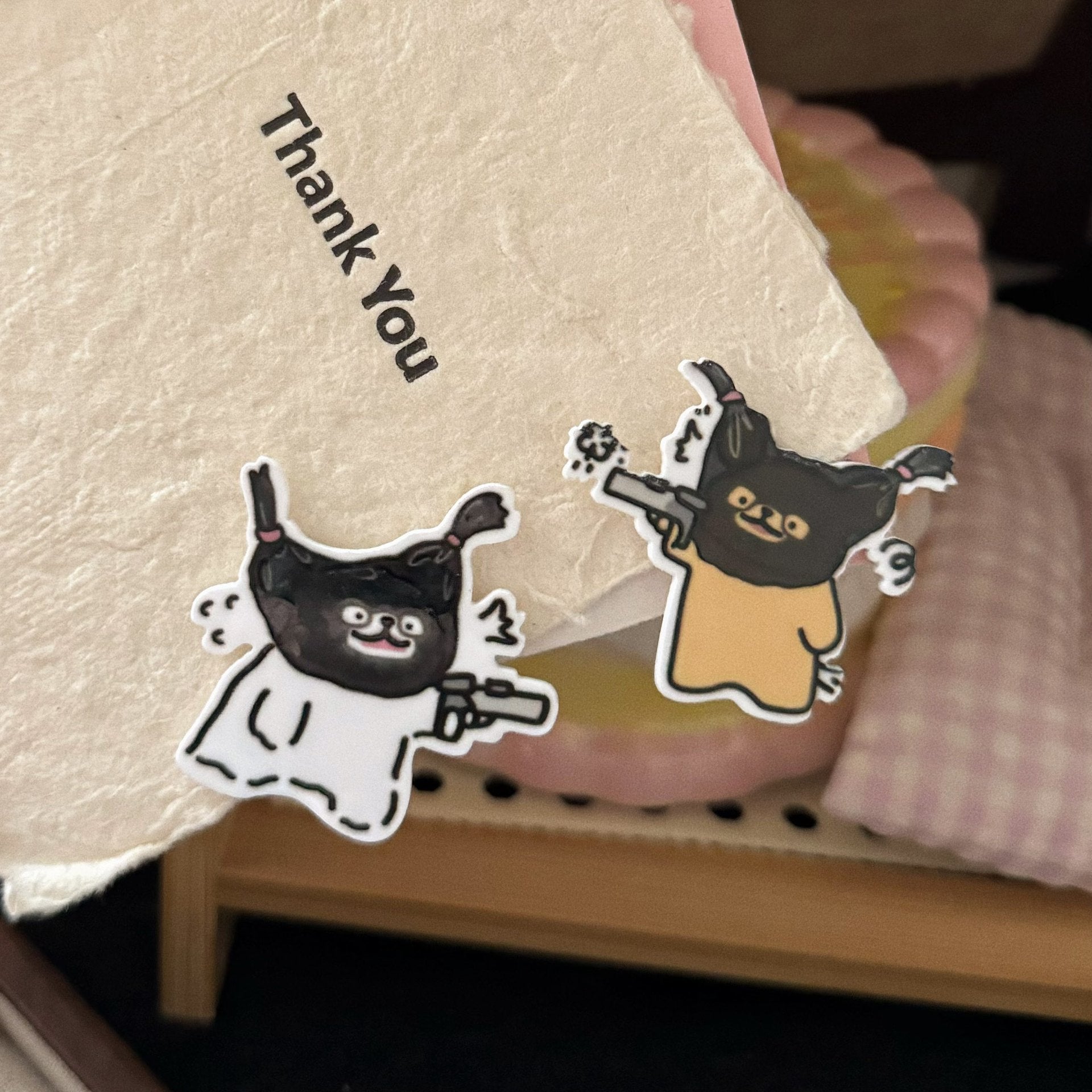 黑色小熊卡通髮夾－商品主圖｜https://igowo.tw/