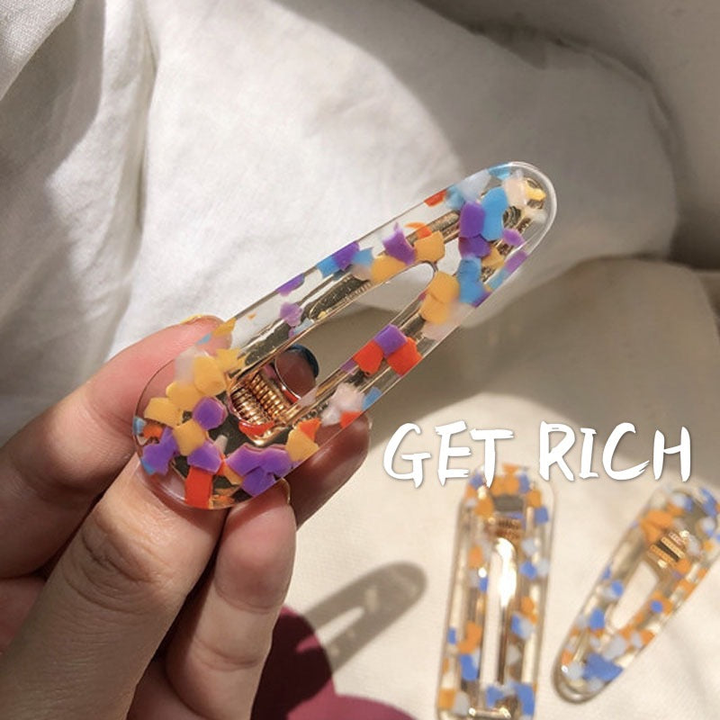 彩色簡約髮夾