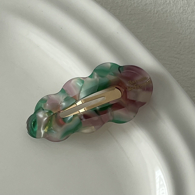 醋酸板材樹葉簡約髮夾