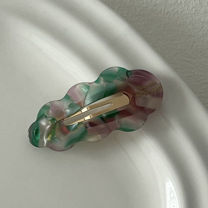 醋酸板材樹葉簡約髮夾