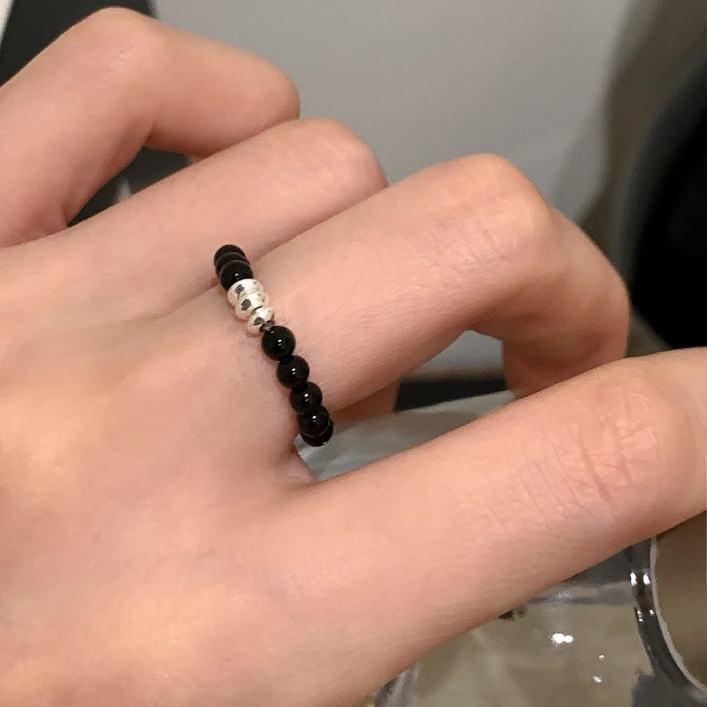 瑪瑙圓片可調式戒指－商品主圖｜https://igowo.tw/