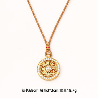 沙金扭紋墜飾項鍊