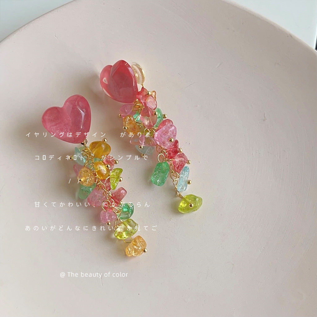 流蘇長版耳夾