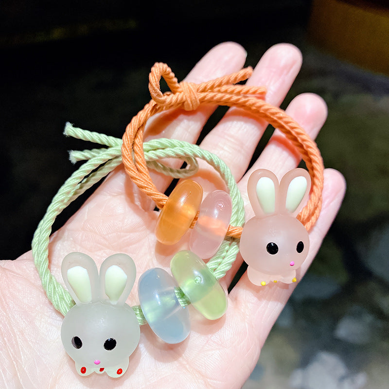 兔子簡約髮圈－商品主圖｜https://igowo.tw/