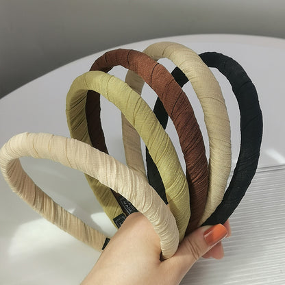 布面纏繞髮箍－黑色款細節｜https://igowo.tw/