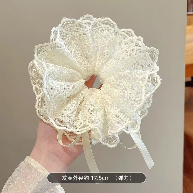 蕾絲大腸圈髮圈