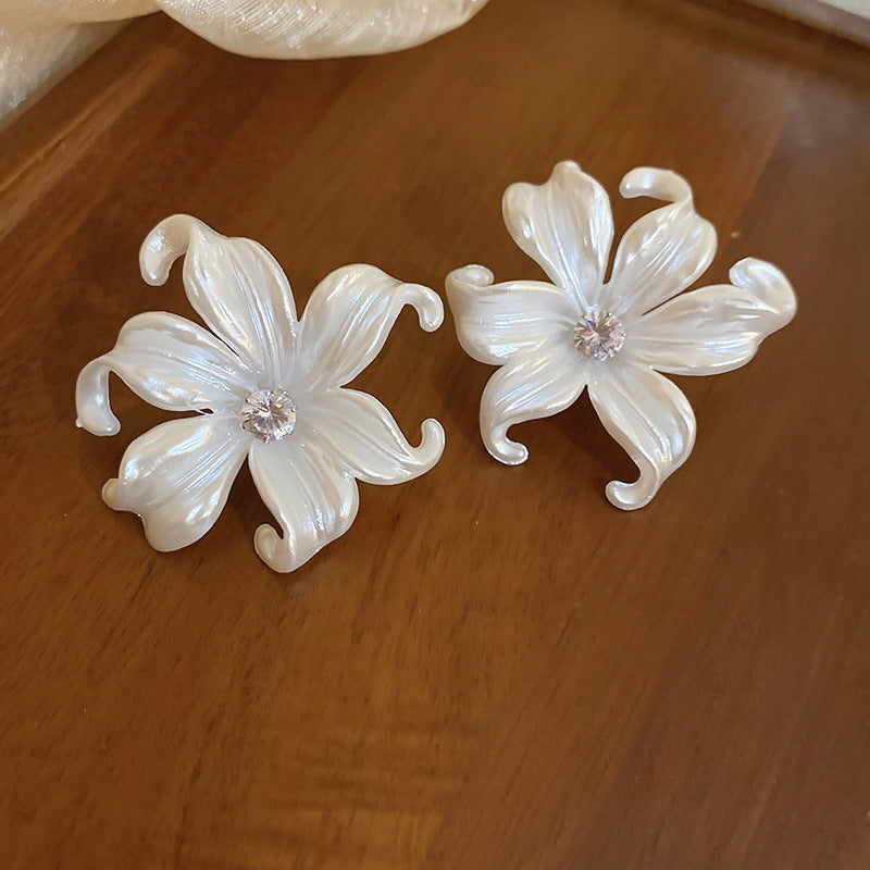 珍珠花朵流蘇耳環－細節特寫37｜https://igowo.tw/