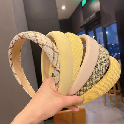 黃色簡約髮箍－商品主圖｜https://igowo.tw/