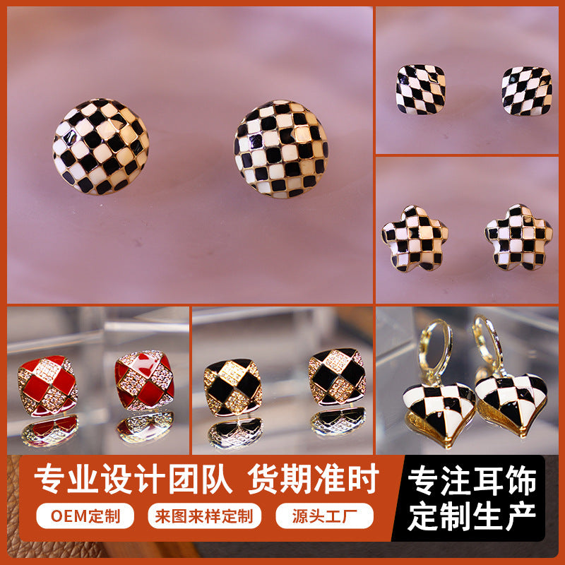 S925愛心耳釘－商品主圖｜https://igowo.tw/