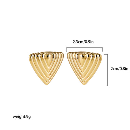 不鏽鋼愛心簡約耳釘－細節特寫9｜https://igowo.tw/