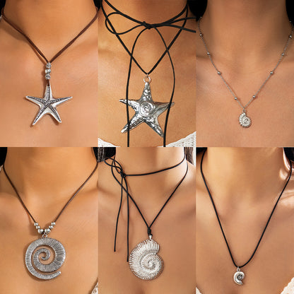 星星海星誇張項鍊－商品主圖｜https://igowo.tw/