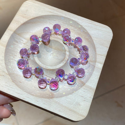 紫水晶蛇形纏繞串珠手鏈新中式復古百搭手串小眾氣質設計感手飾女