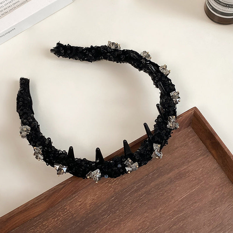鑲鑽纏繞髮箍
