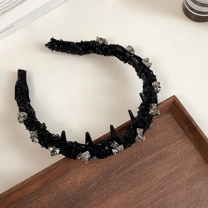 鑲鑽纏繞髮箍