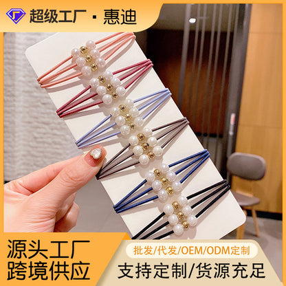 珍珠簡約髮圈－商品主圖｜https://igowo.tw/