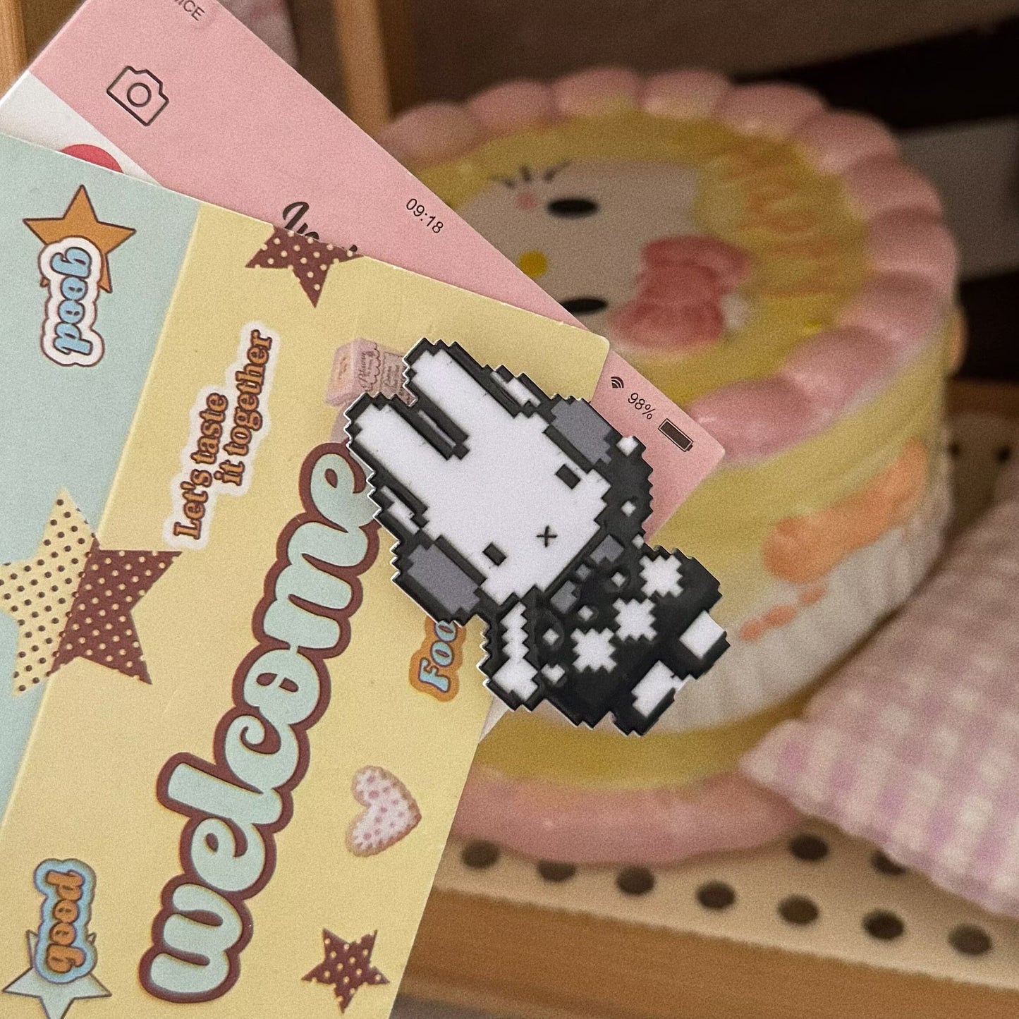 壓克力兔子卡通髮夾