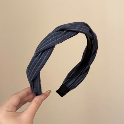 波點扭紋纏繞復古髮箍－細節特寫5｜https://igowo.tw/