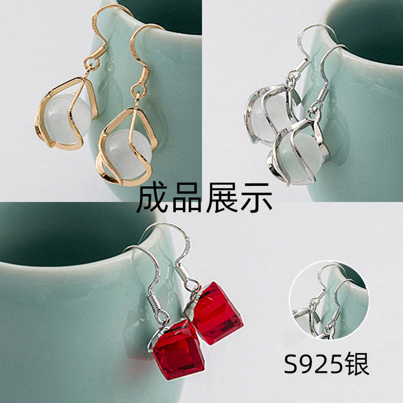 銀針流蘇耳鉤－第二視角實拍｜https://igowo.tw/