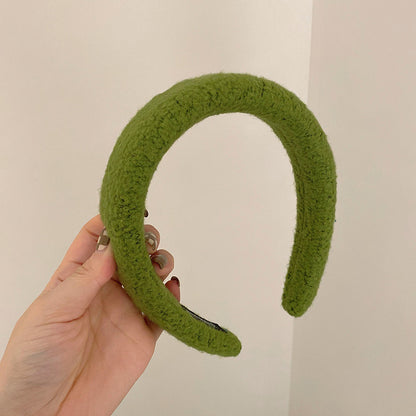 絨面寬版髮箍
