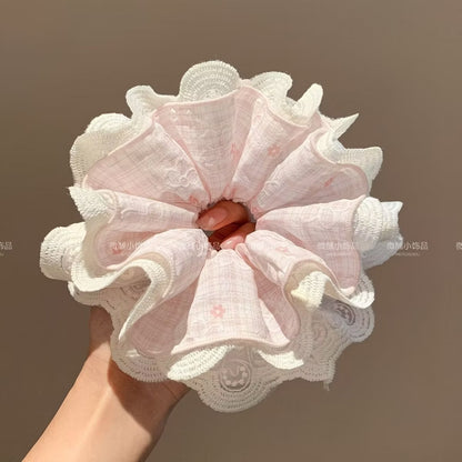 珍珠大腸圈雙層髮圈