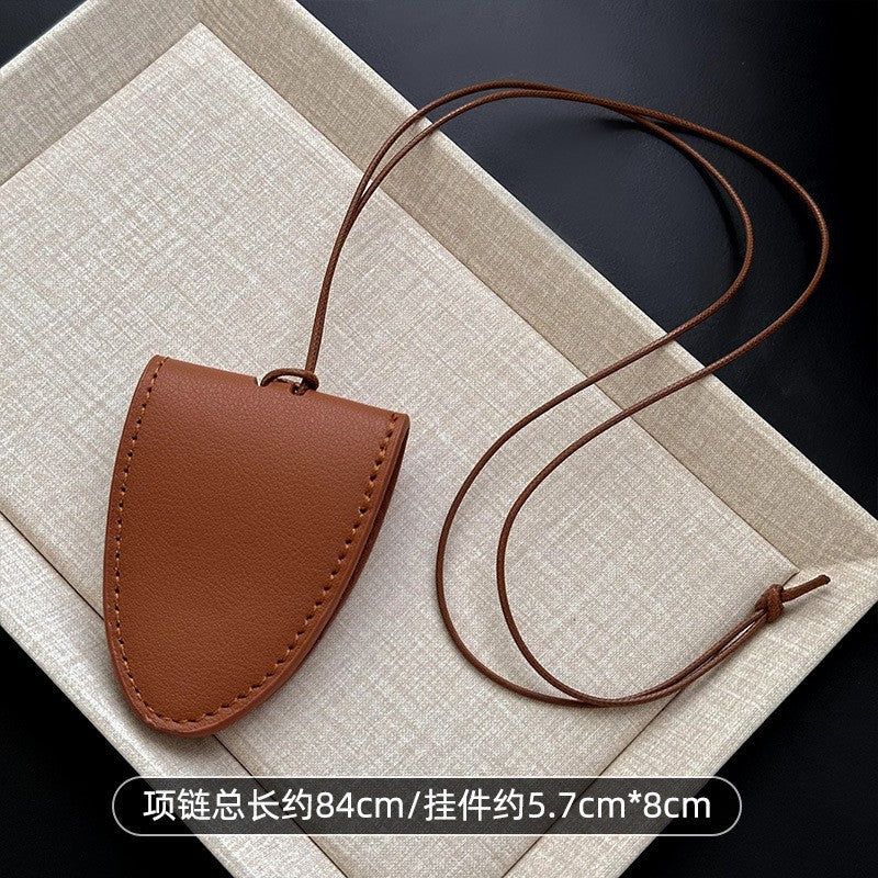 月亮小巧簡約項鍊－29#項鍊-咖色款細節｜https://igowo.tw/