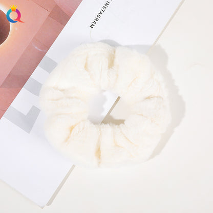 絨面大腸圈髮圈－細節特寫4｜https://igowo.tw/
