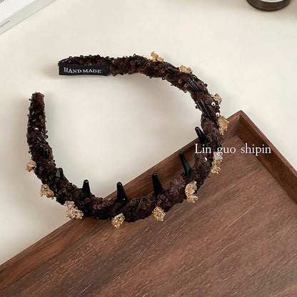 鑲鑽纏繞髮箍