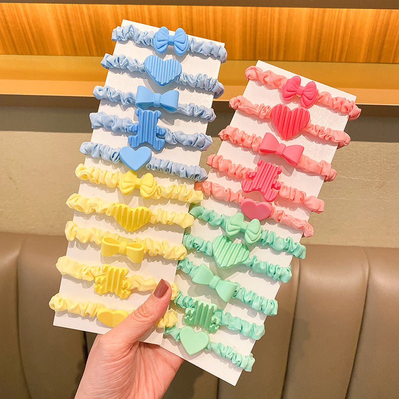 彈力繩蝴蝶結髮圈－商品主圖｜https://igowo.tw/