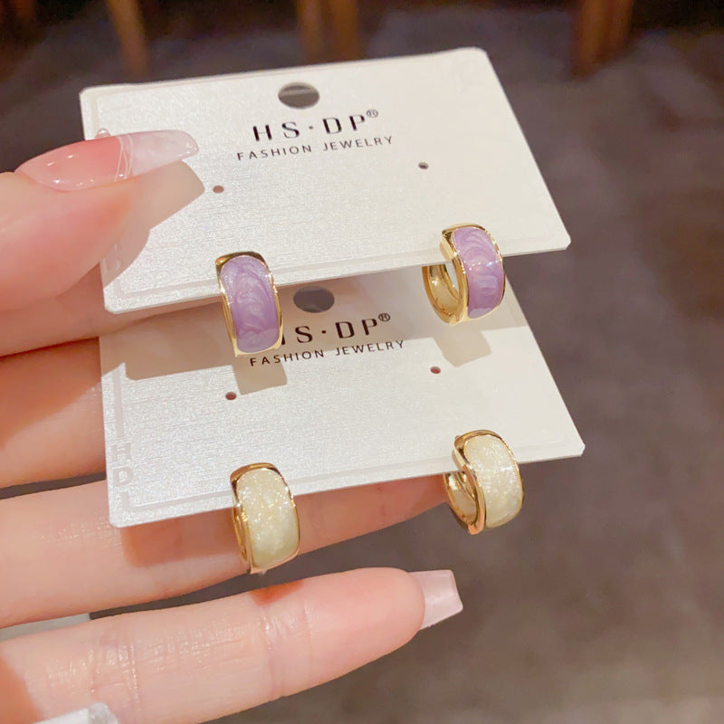 琺瑯簡約耳扣－商品主圖｜https://igowo.tw/