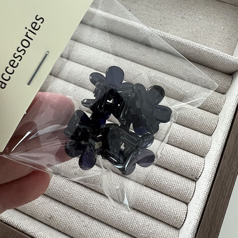 花朵小巧鯊魚夾四件組