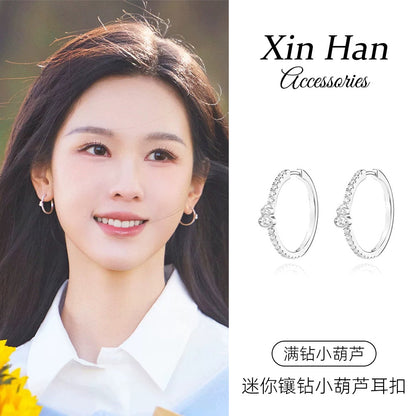 葫蘆微鑲復古耳扣－商品主圖｜https://igowo.tw/