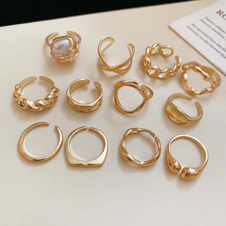 金屬海星可調式戒指