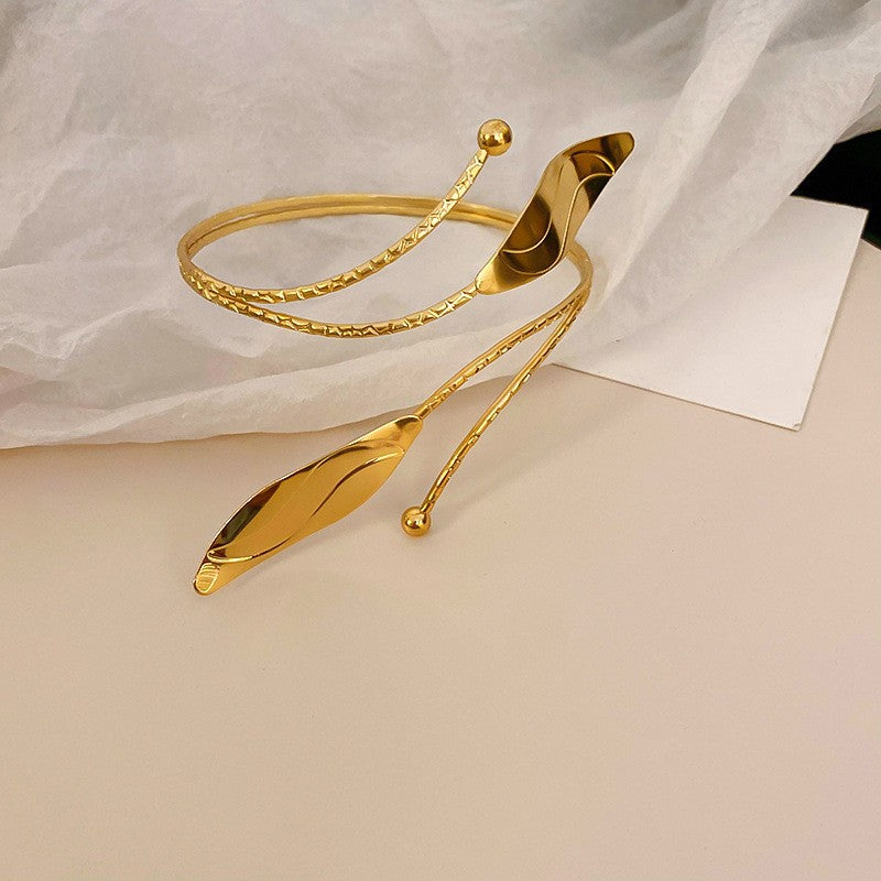 歐美跨境不規則凹形手鐲小眾個性冷淡風手環時尚輕奢高級感手飾女