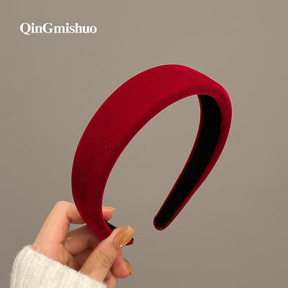 繽紛寬版髮箍－橘粉.款細節｜https://igowo.tw/