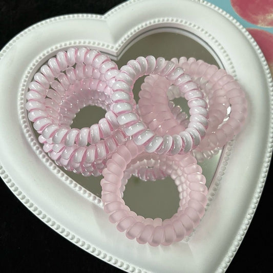 粉色簡約髮圈－商品主圖｜https://igowo.tw/