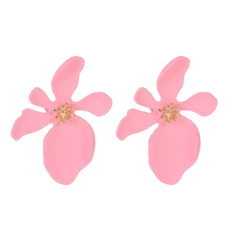 花朵磨砂多層耳環－細節特寫18｜https://igowo.tw/