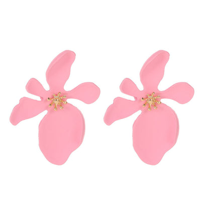 花朵磨砂多層耳環－細節特寫18｜https://igowo.tw/