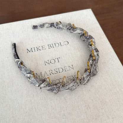 扭紋編織纏繞髮箍
